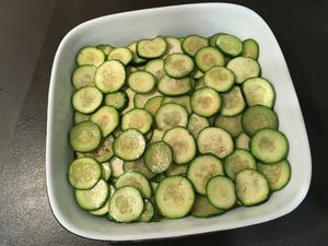 Gratin de courgettes et veau au parmesan