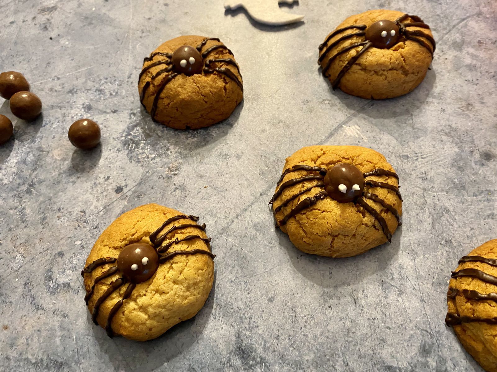 Cookies araignée d'Halloween