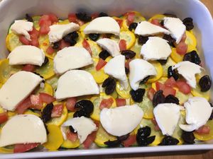 Lasagnes aux légumes du soleil, brousse et mozzarella