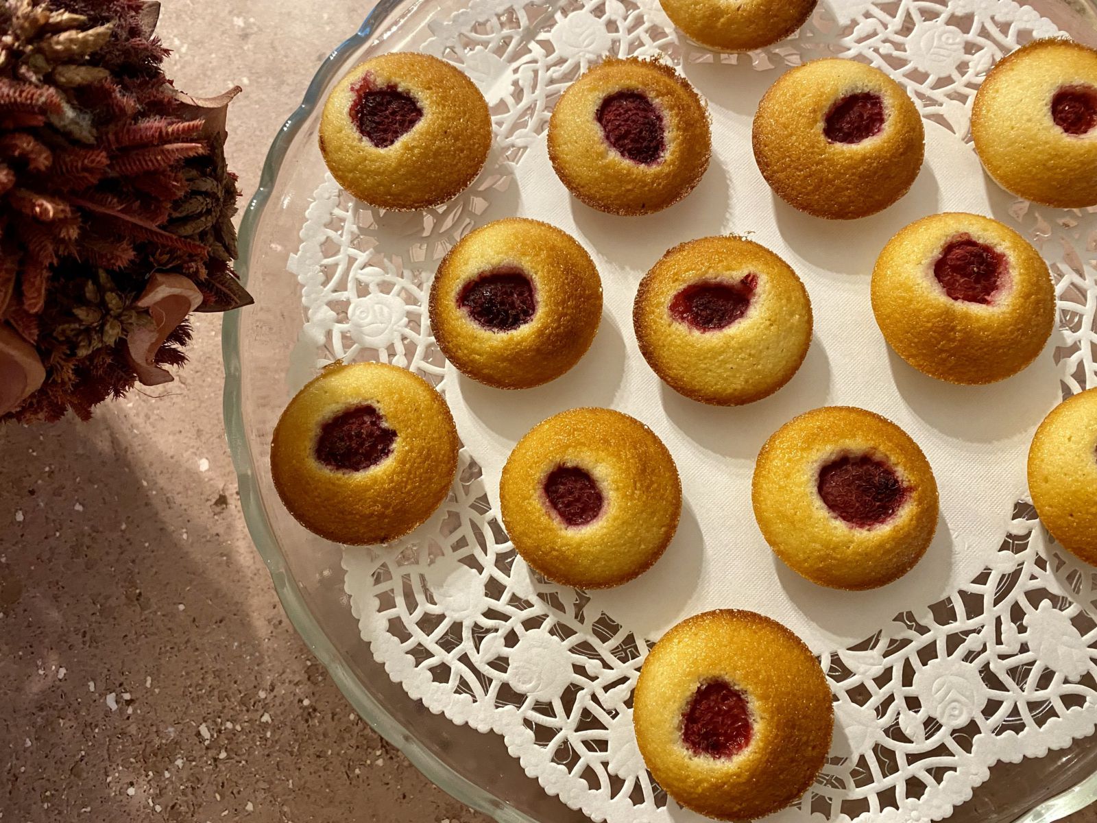 Financiers aux framboises de Cyril Lignac