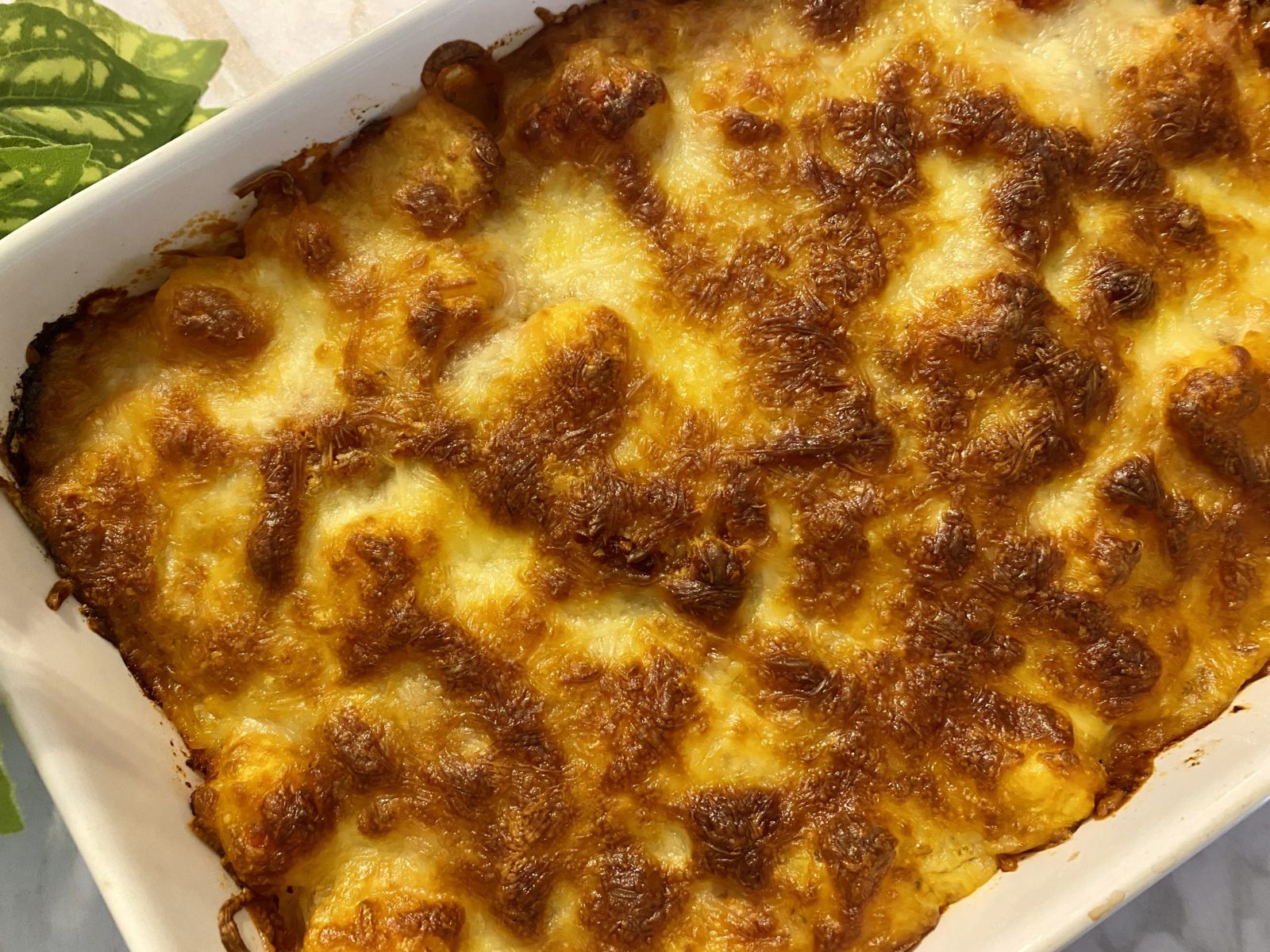 Gnocchi gratinés, sauce tomate et chorizo
