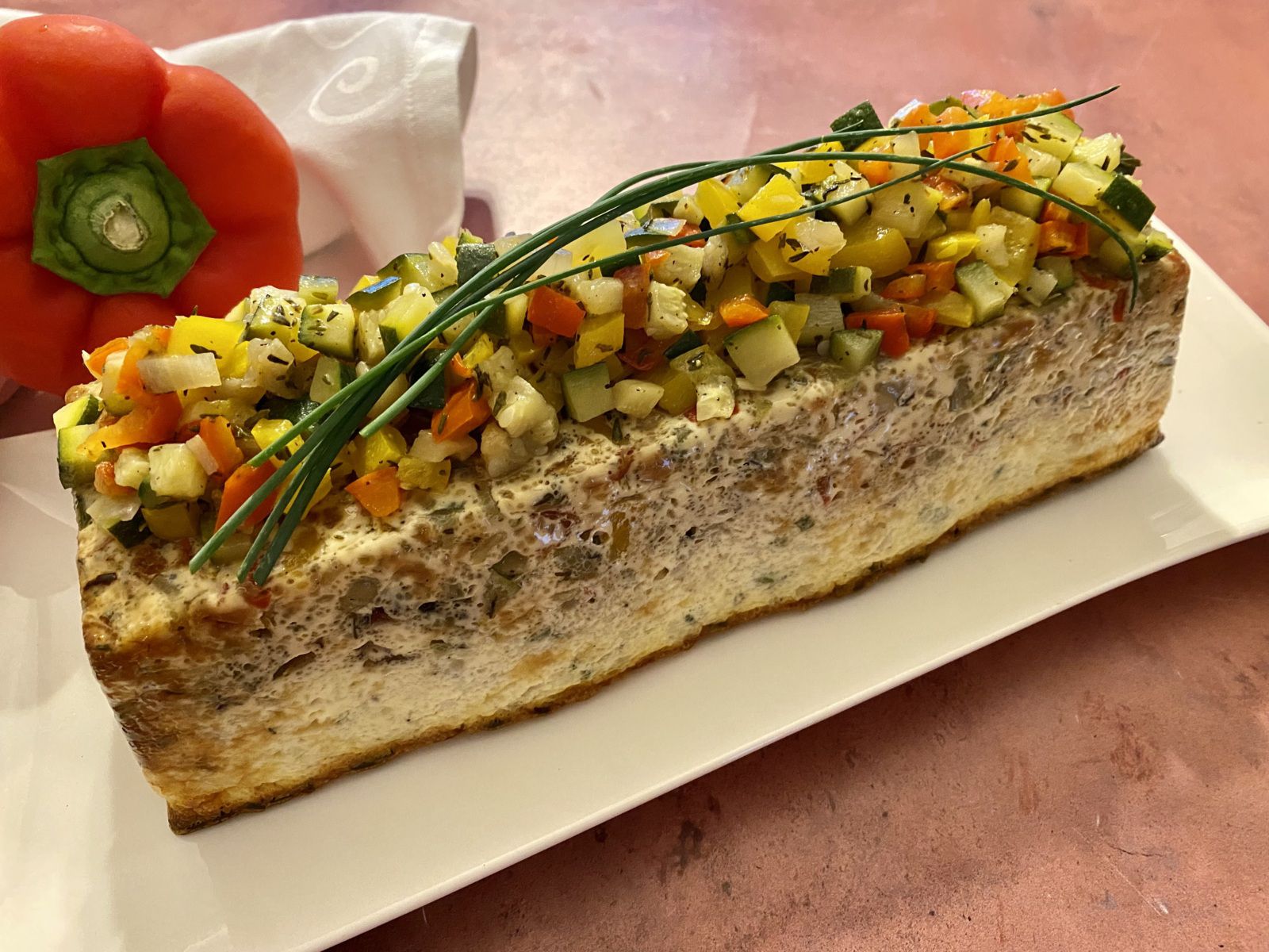 Terrine de cabillaud aux poivrons
