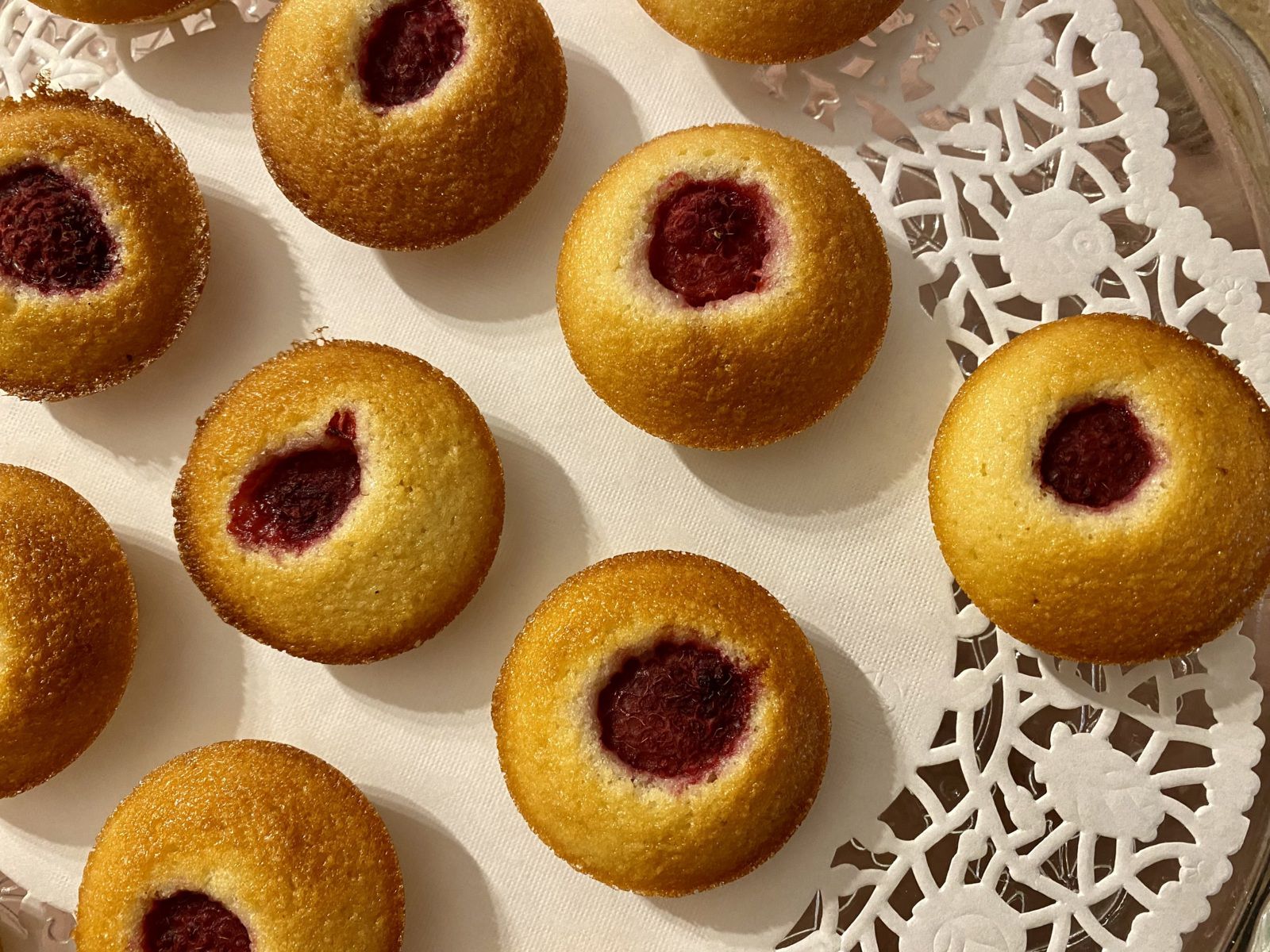 Financiers aux framboises de Cyril Lignac