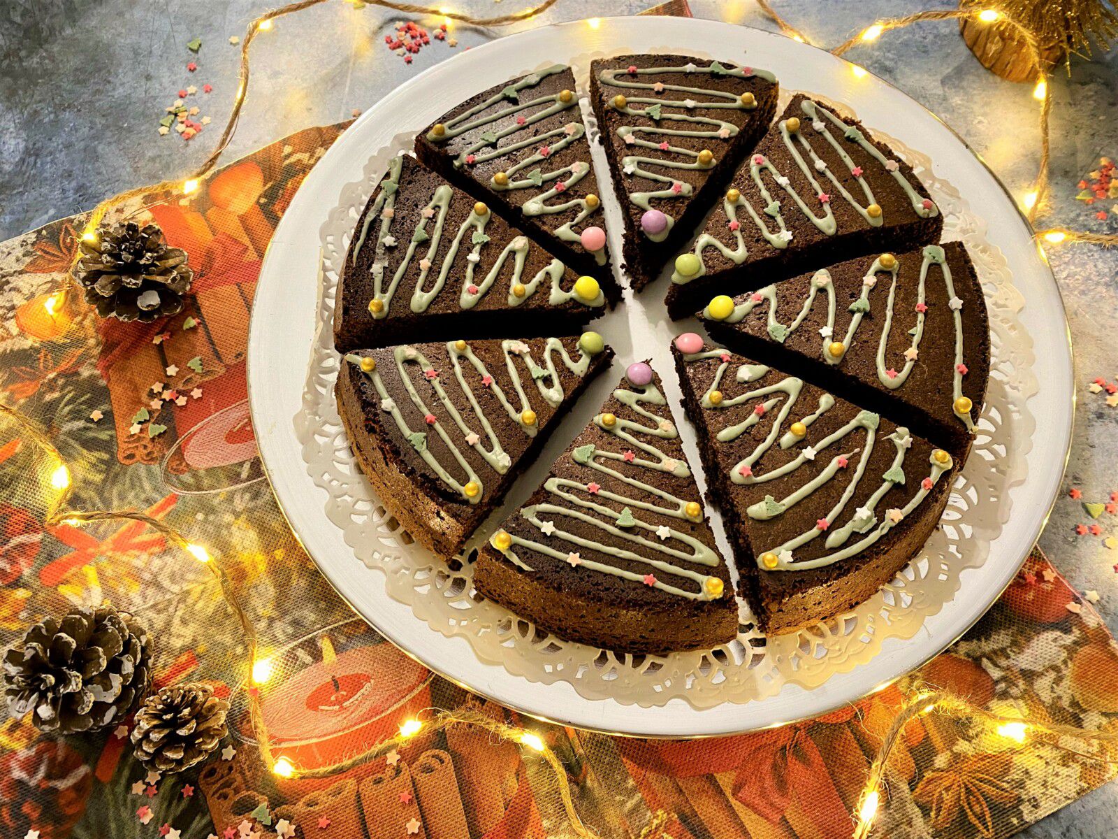 Sapin de Noël au chocolat