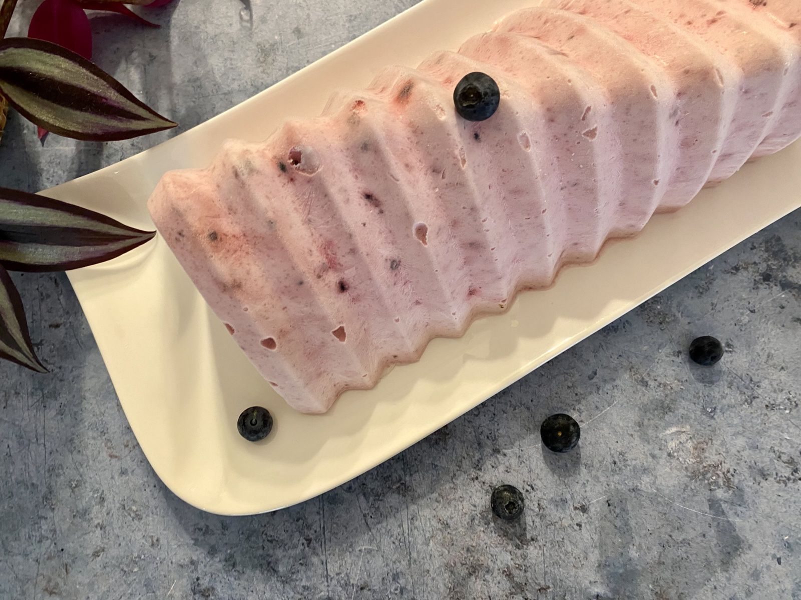Glace au yaourt et aux fruits rouges