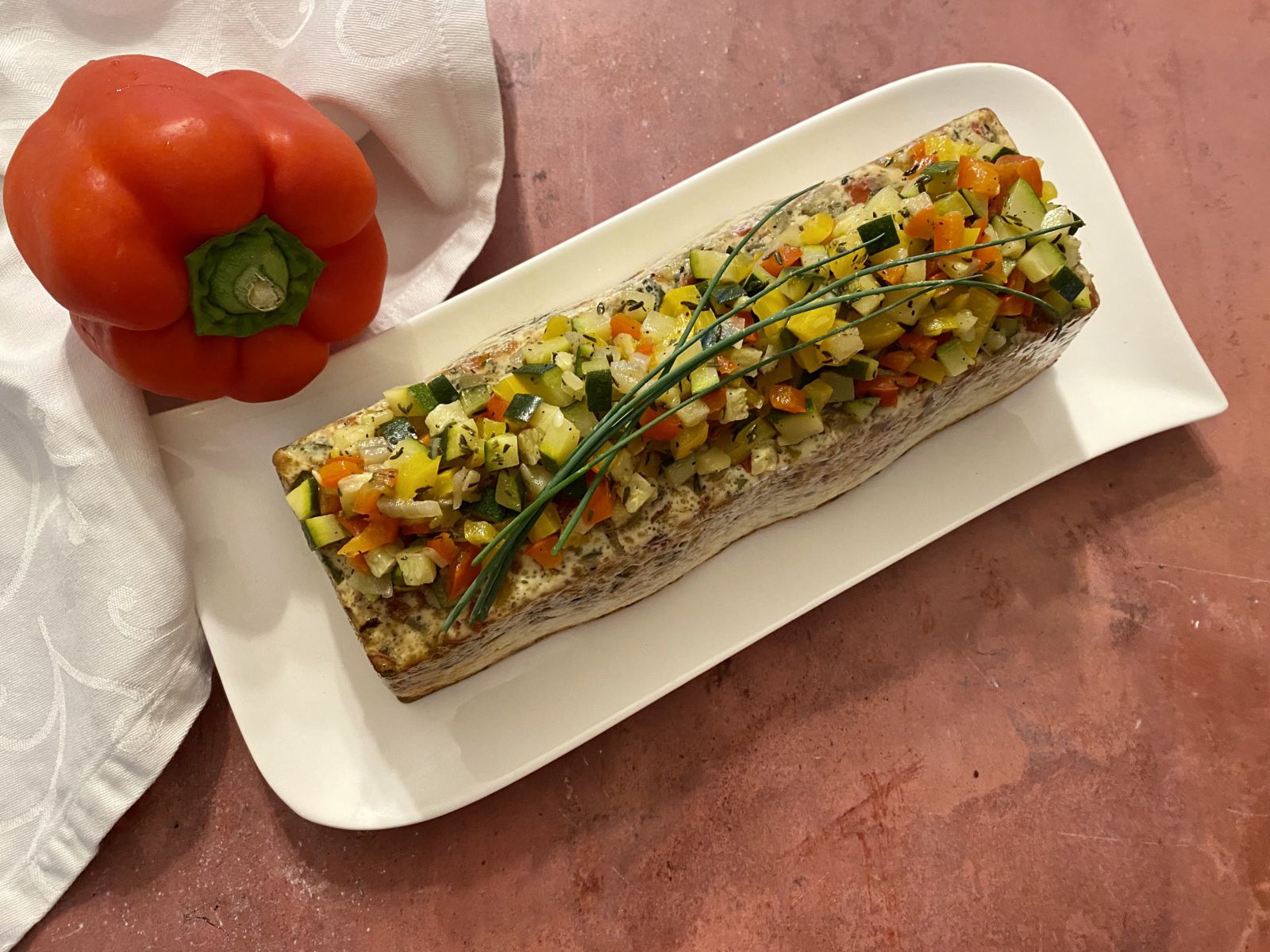 Terrine de cabillaud aux poivrons