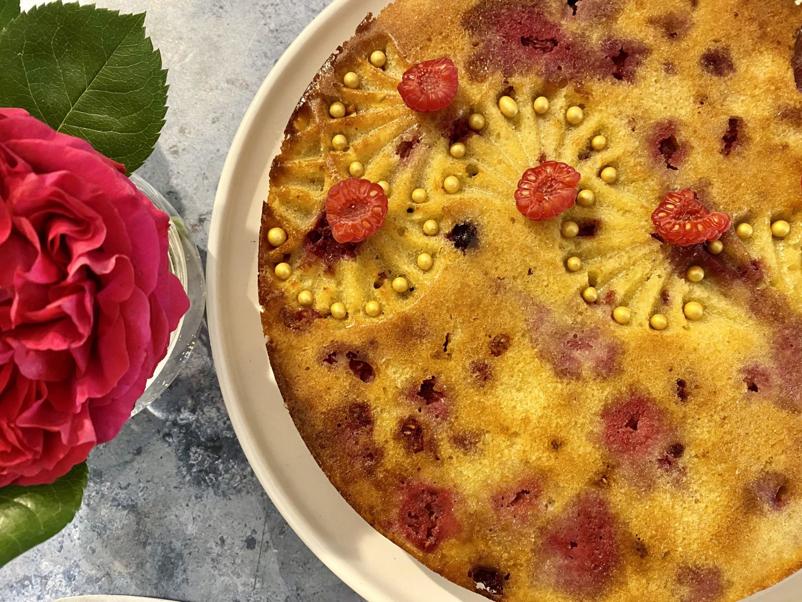 Amandier aux framboises