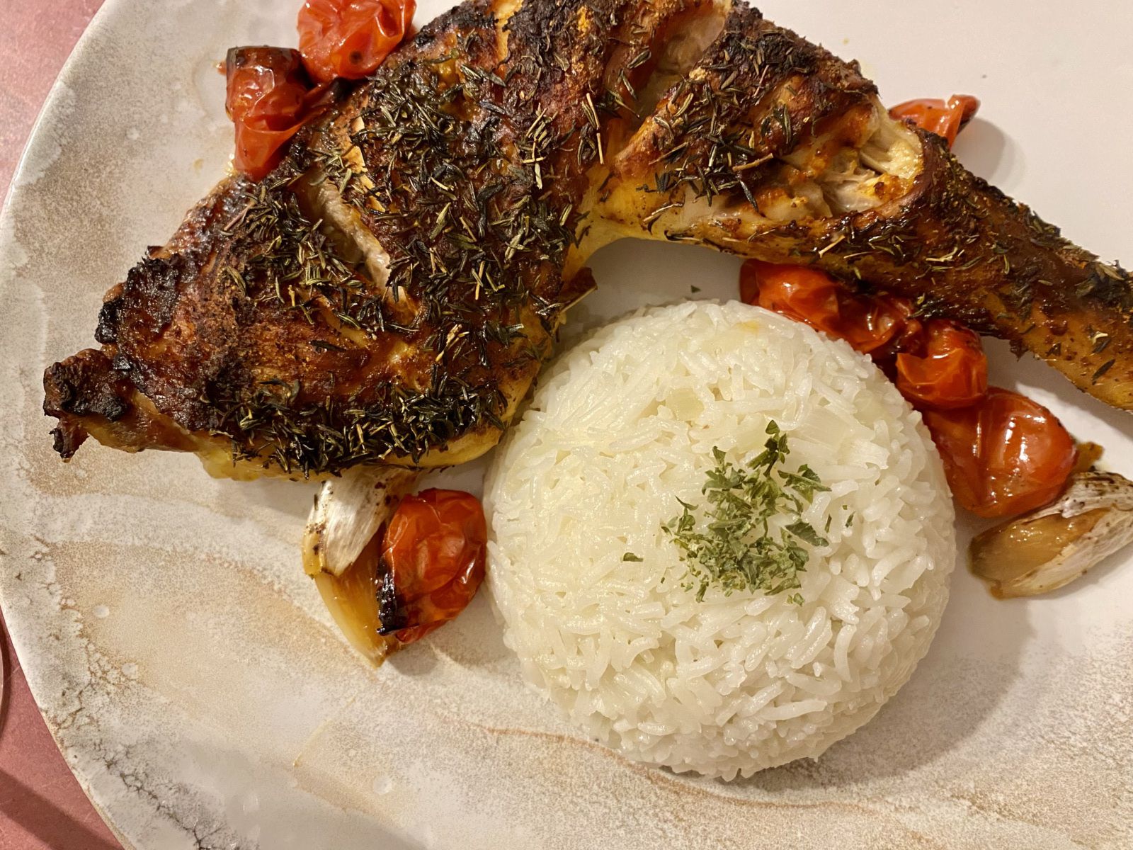 Poulet rôti à la harissa