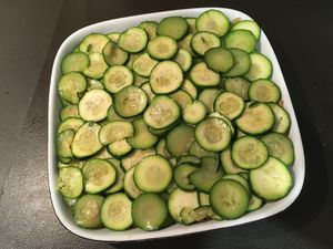 Gratin de courgettes et veau au parmesan