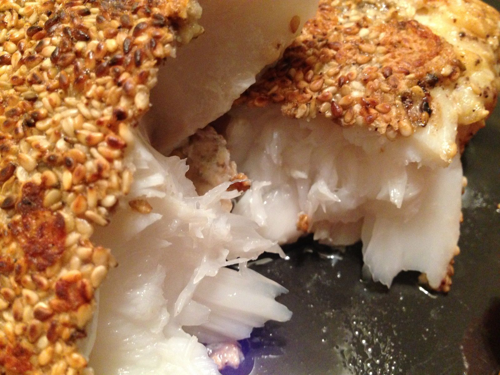 Cabillaud en croûte de sésame et sumac