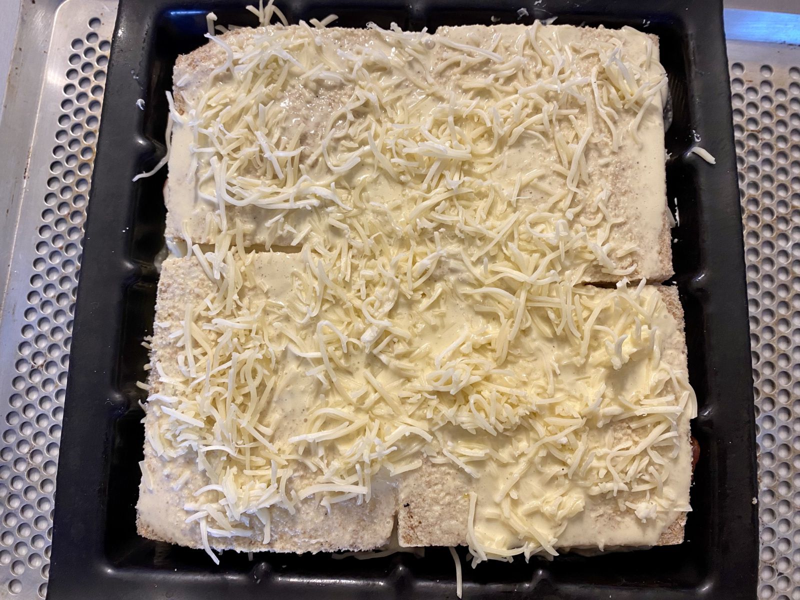Croque tablette au jambon cru et au Boursin
