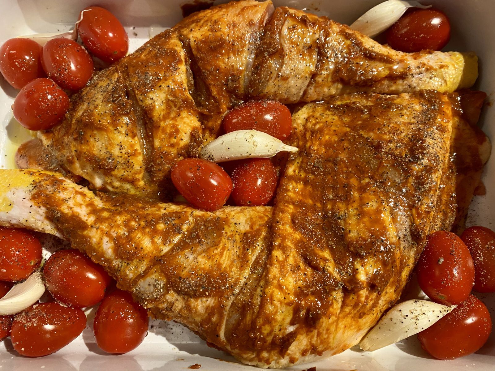 Poulet rôti à la harissa