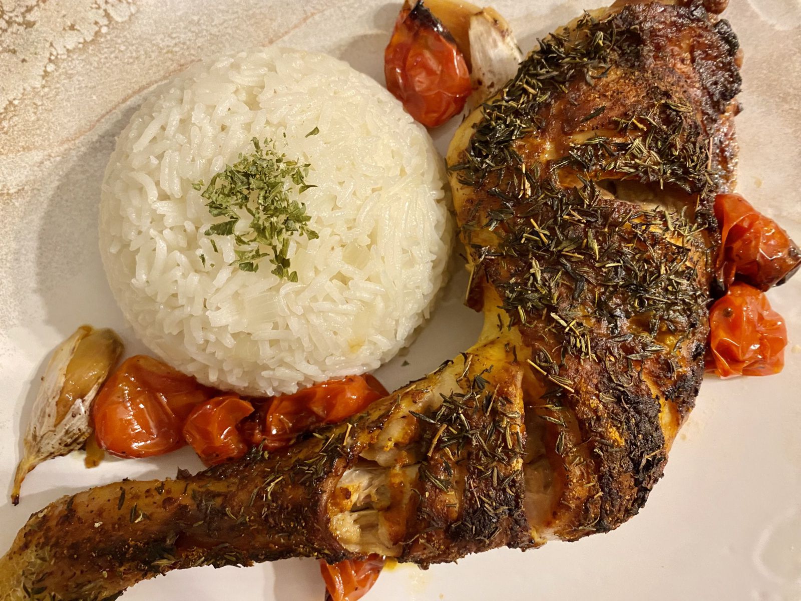 Poulet rôti à la harissa