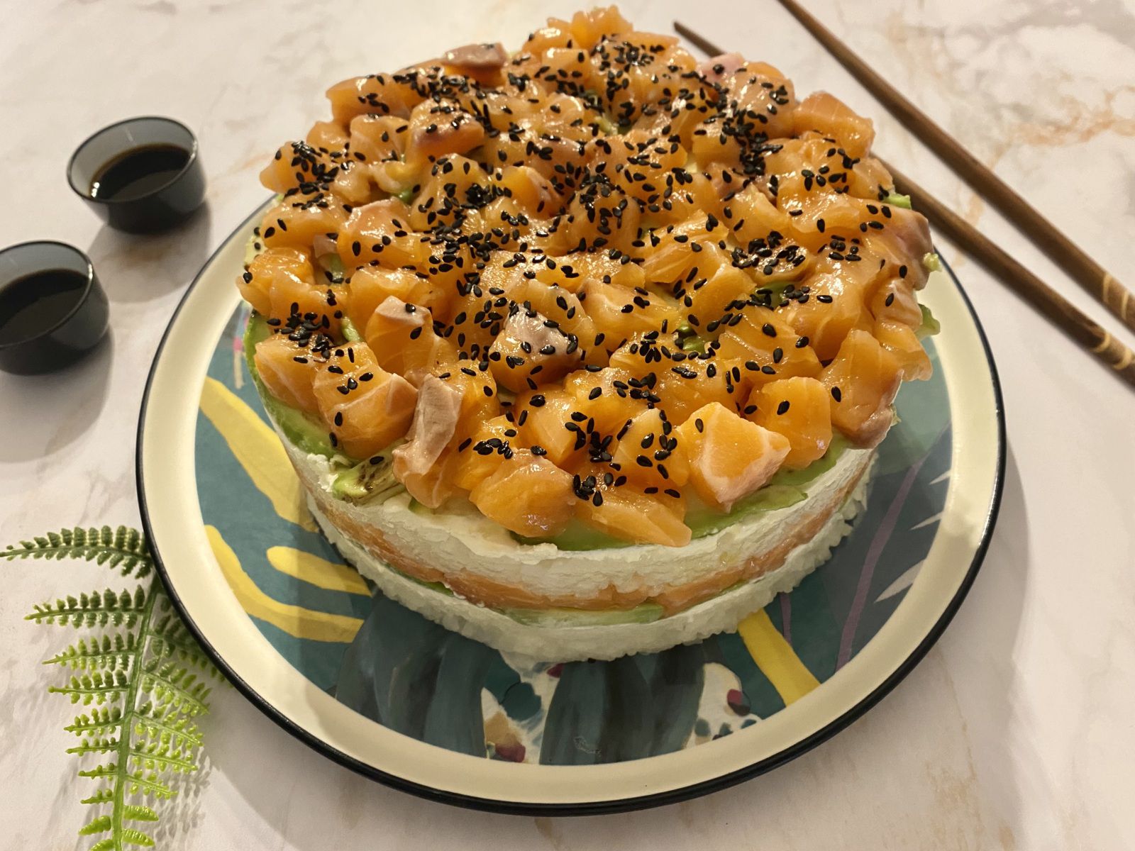 Sushi cake