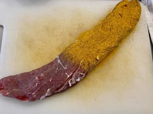 Filet mignon séché au curry