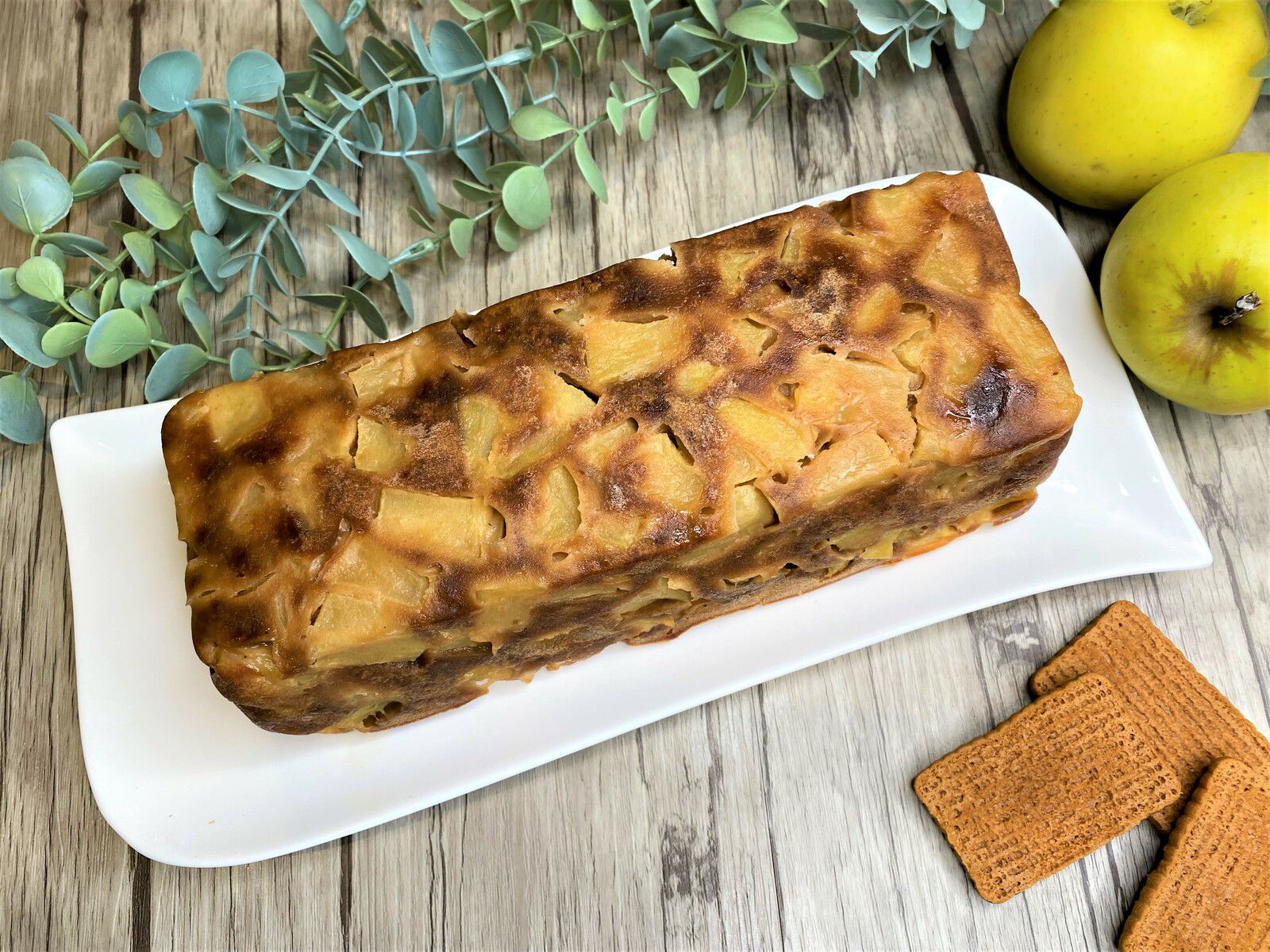Fondant aux pommes et spéculoos