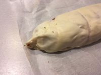 Pizza roulée au jambon, mozzarella et origan