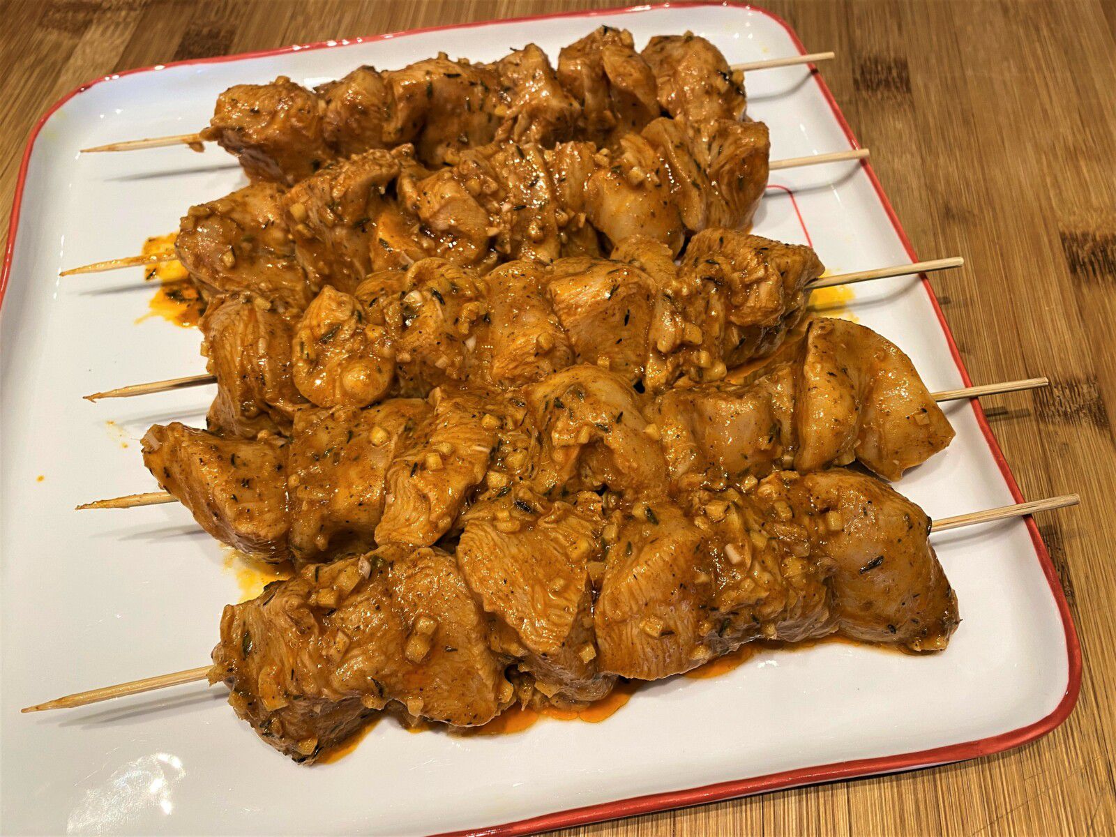 Brochettes de poulet aux épices indiennes