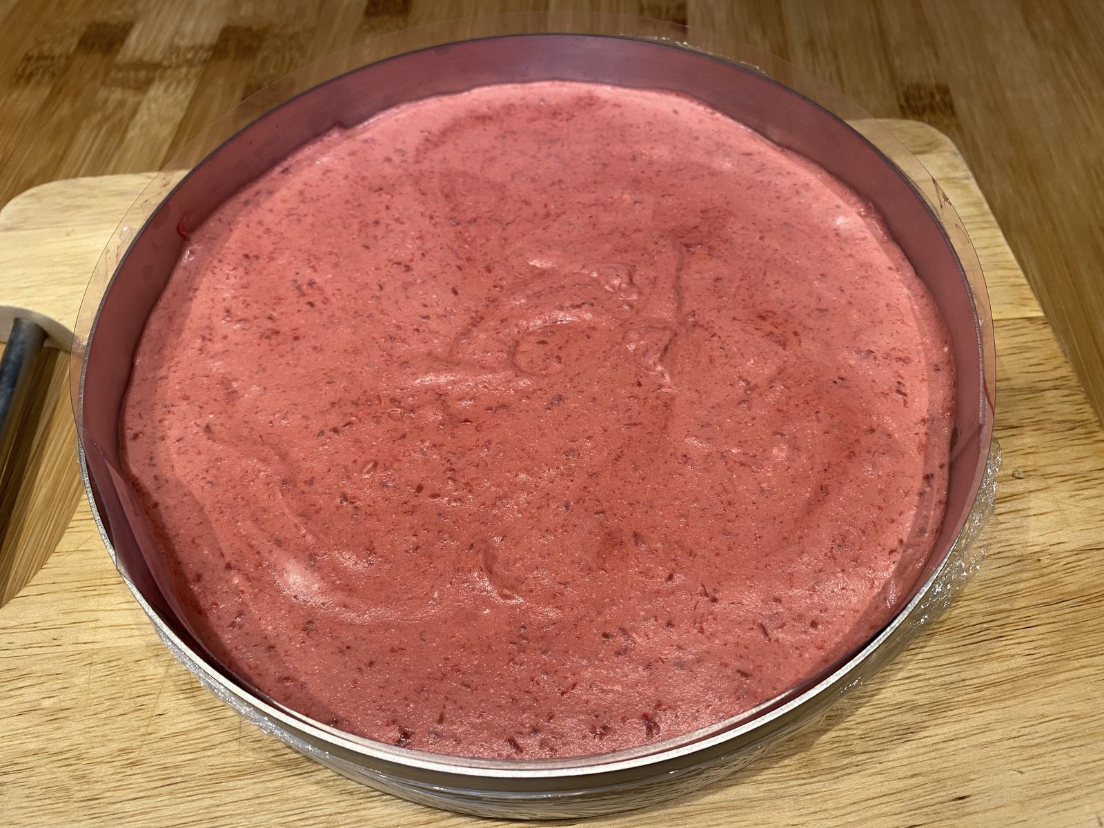 Entremets framboise et citron