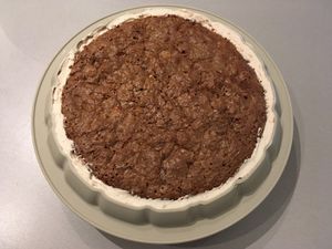 Entremets marrons et poires