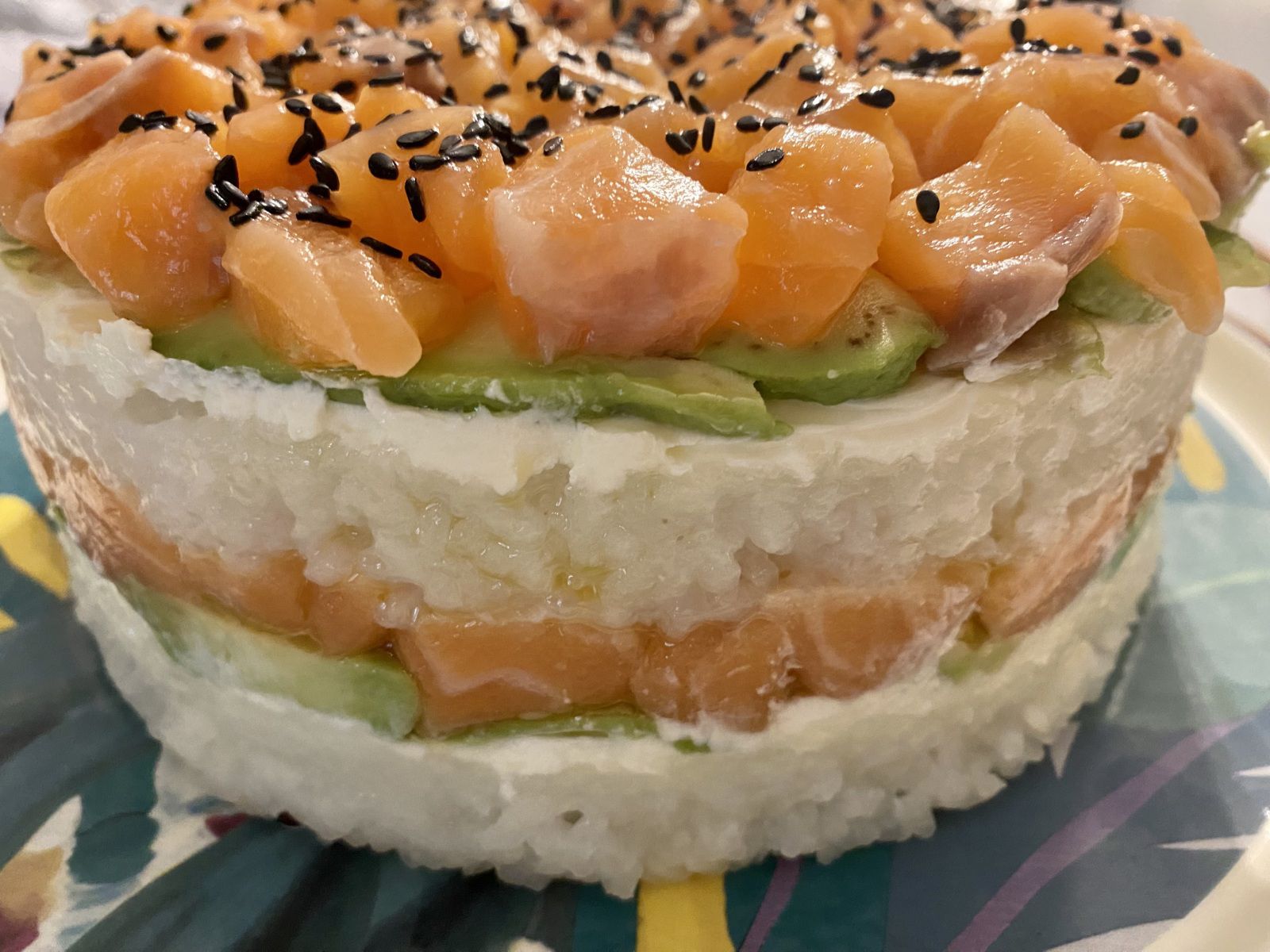 Sushi cake