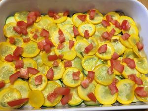 Lasagnes aux légumes du soleil, brousse et mozzarella