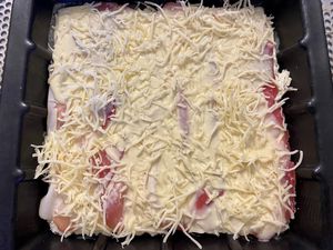 Croque tablette au jambon cru et au Boursin
