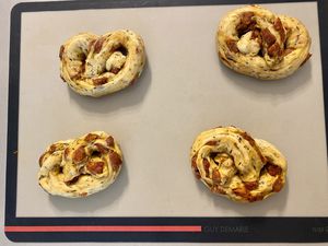 Fougasse au chorizo et au thym