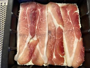 Croque tablette au jambon cru et au Boursin