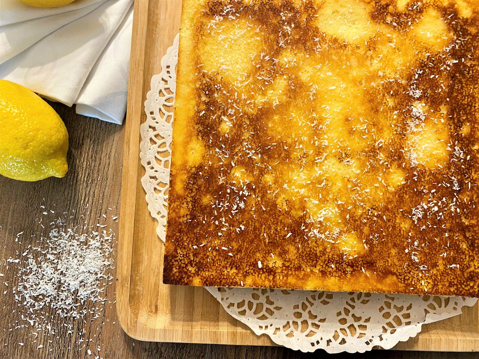 Fondant au citron et à la noix de coco