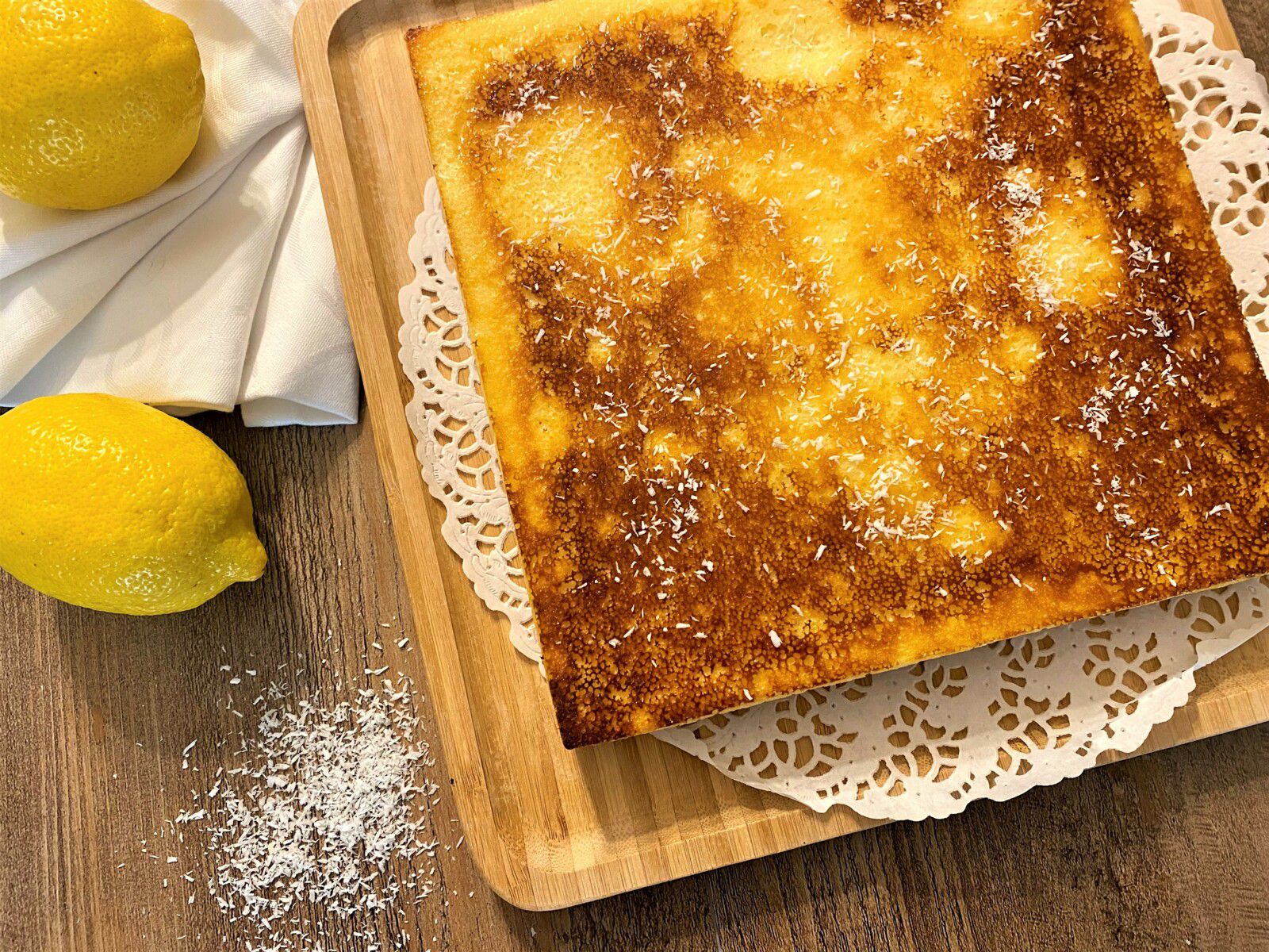 Fondant au citron et à la noix de coco