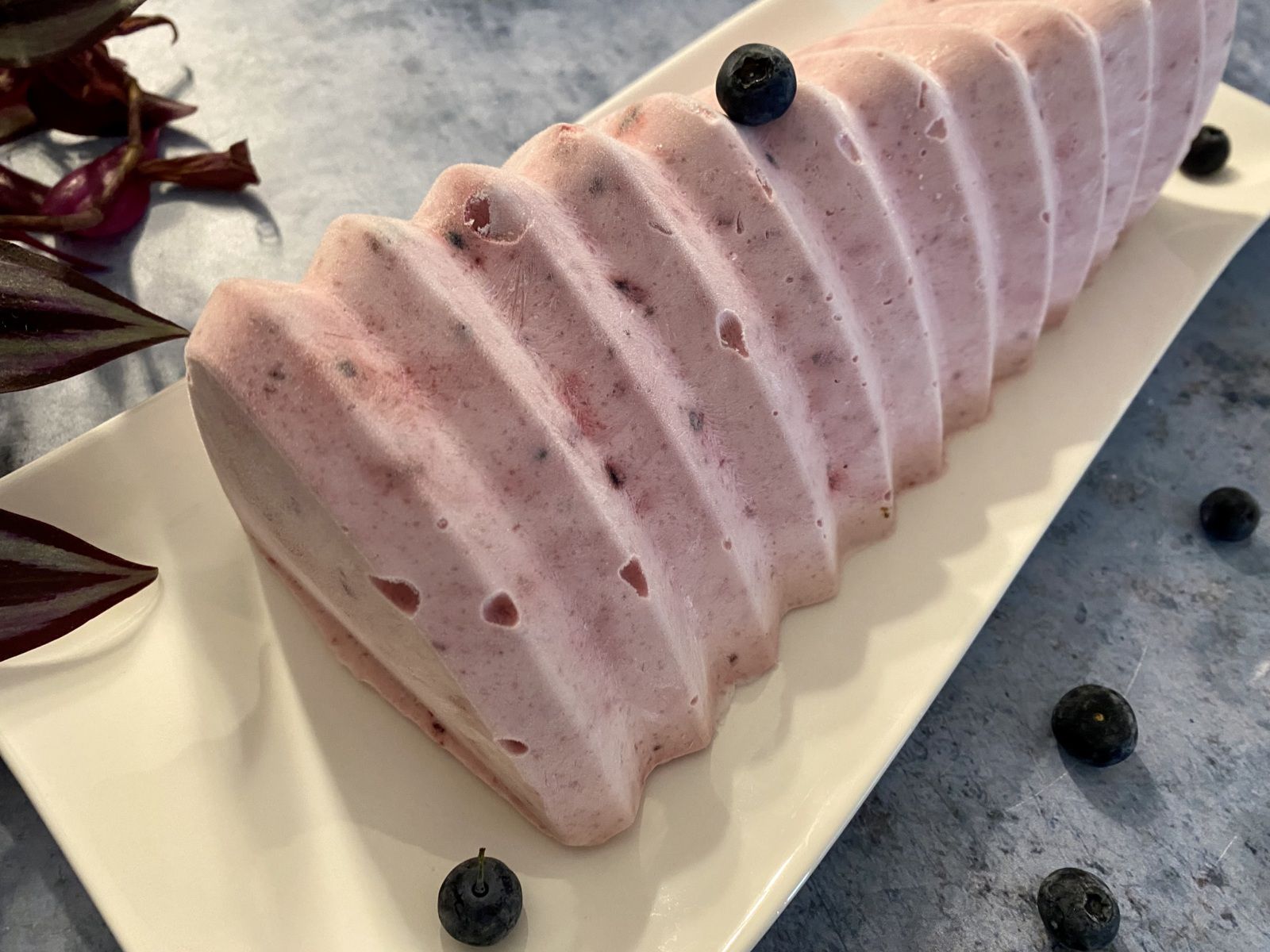 Glace au yaourt et aux fruits rouges