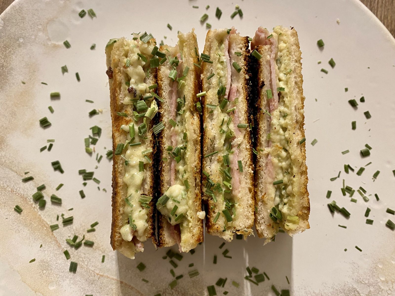 Croque-monsieur croustillant à la poêle de Cyril Lignac