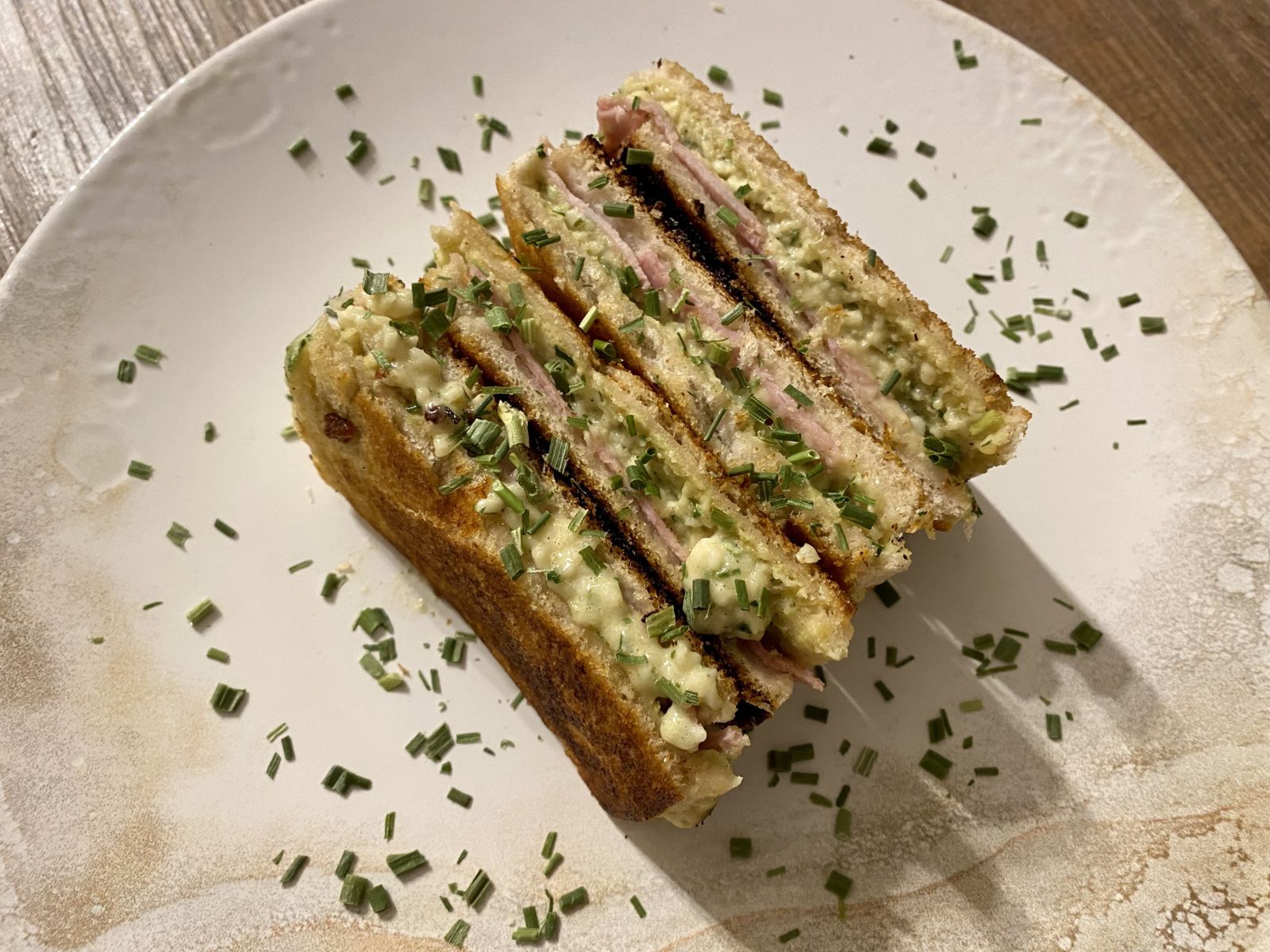 Croque-monsieur croustillant à la poêle de Cyril Lignac