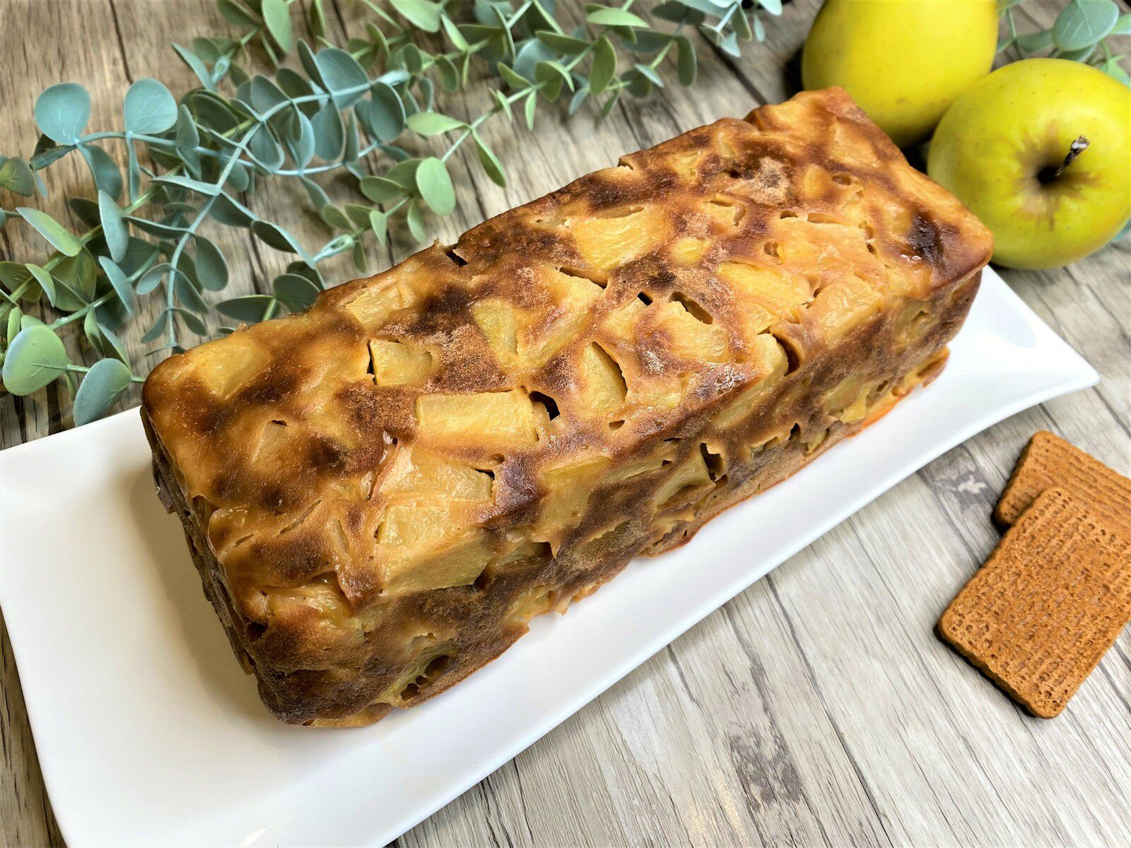Fondant aux pommes et spéculoos