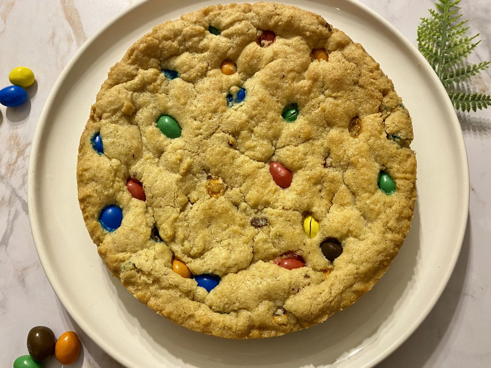 Cookie géant aux M&amp;M's