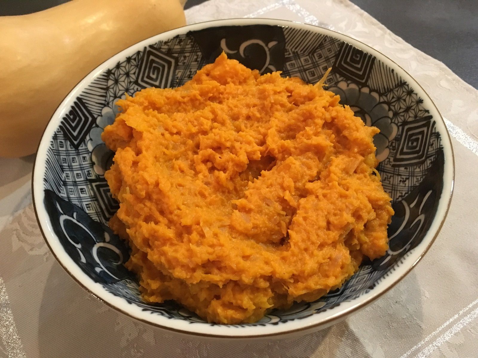 Purée de courge butternut au curry