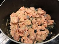 Crumble de saumon et brocolis