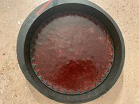 Entremets aux fruits rouges et au chocolat blanc