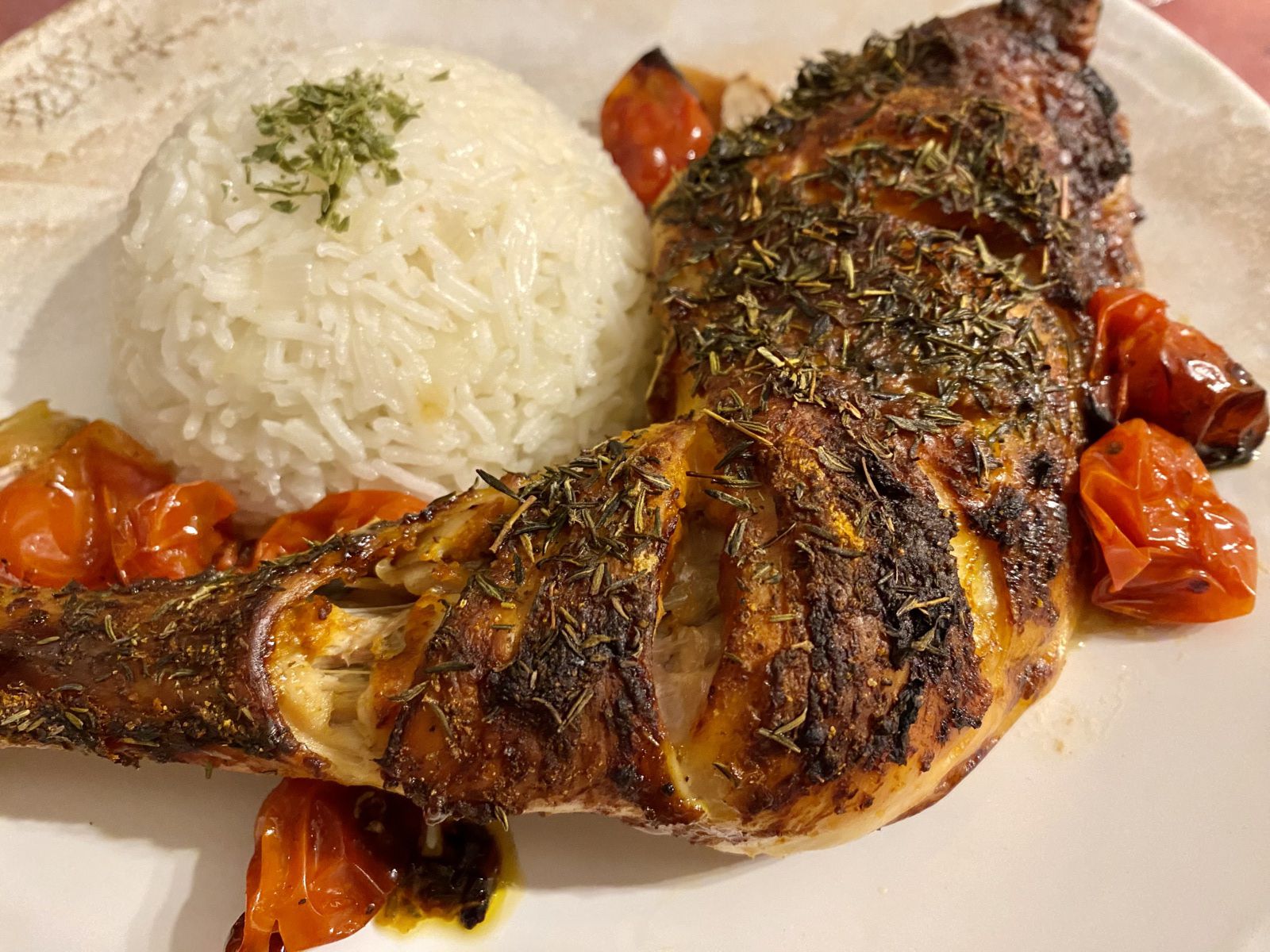 Poulet rôti à la harissa