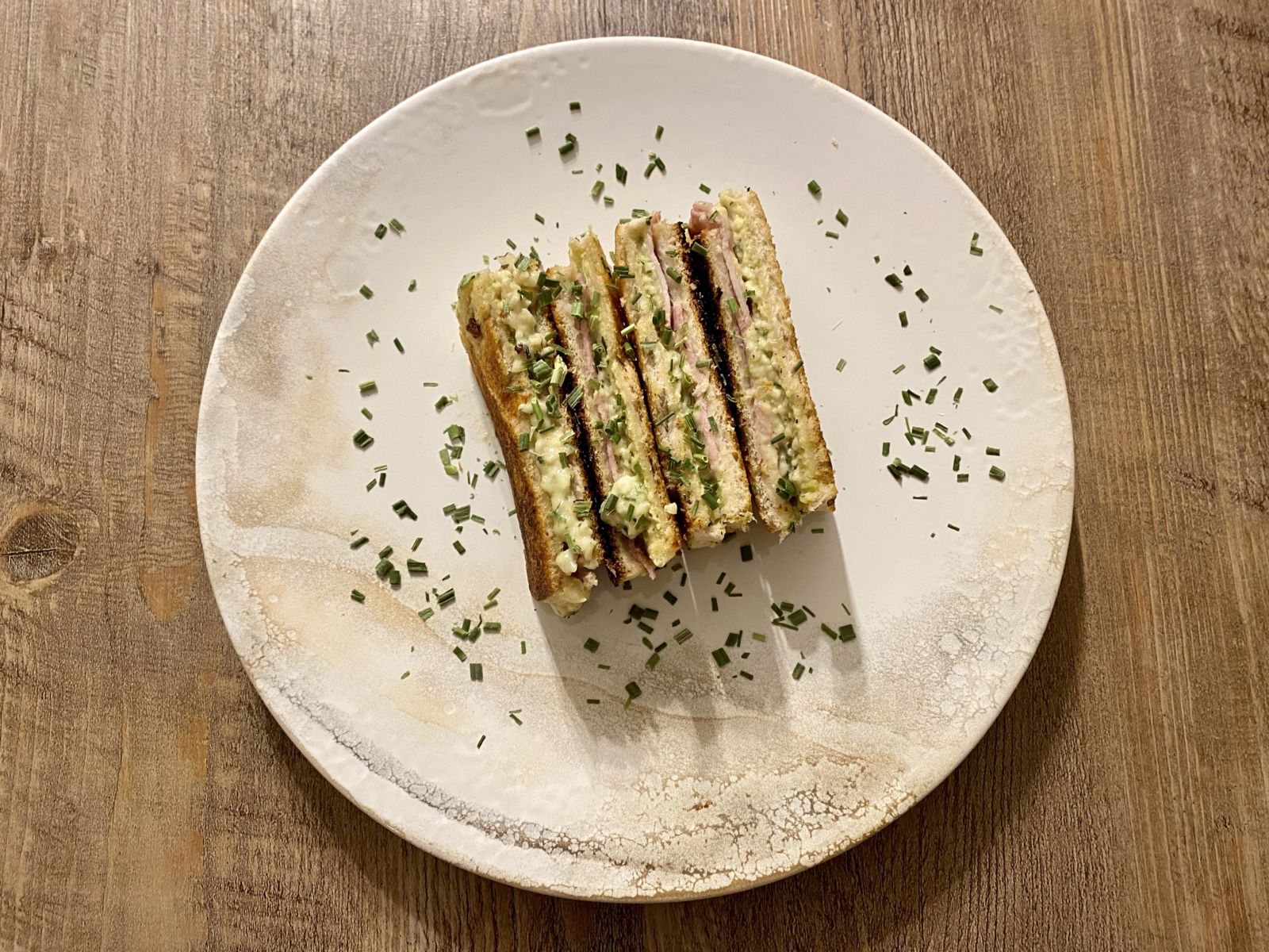 Croque-monsieur croustillant à la poêle de Cyril Lignac