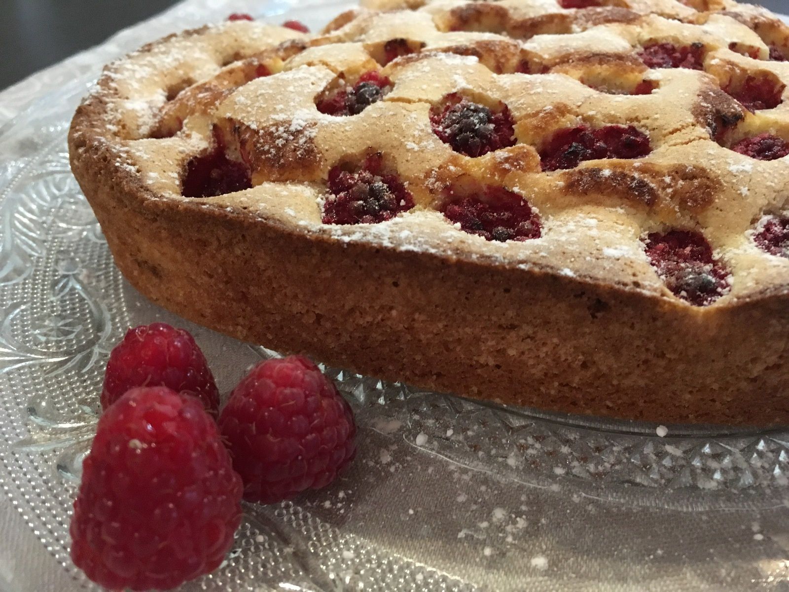 Gâteau aux framboises