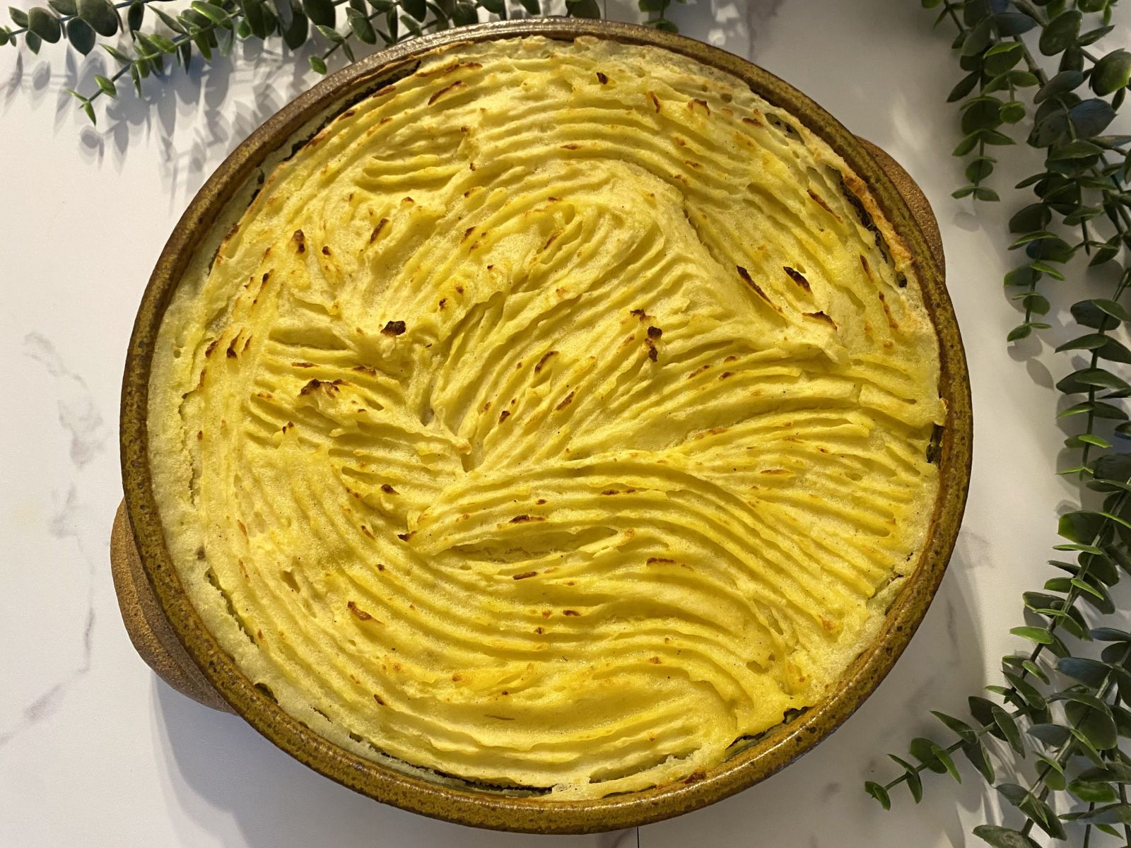 Parmentier de poisson et poireaux