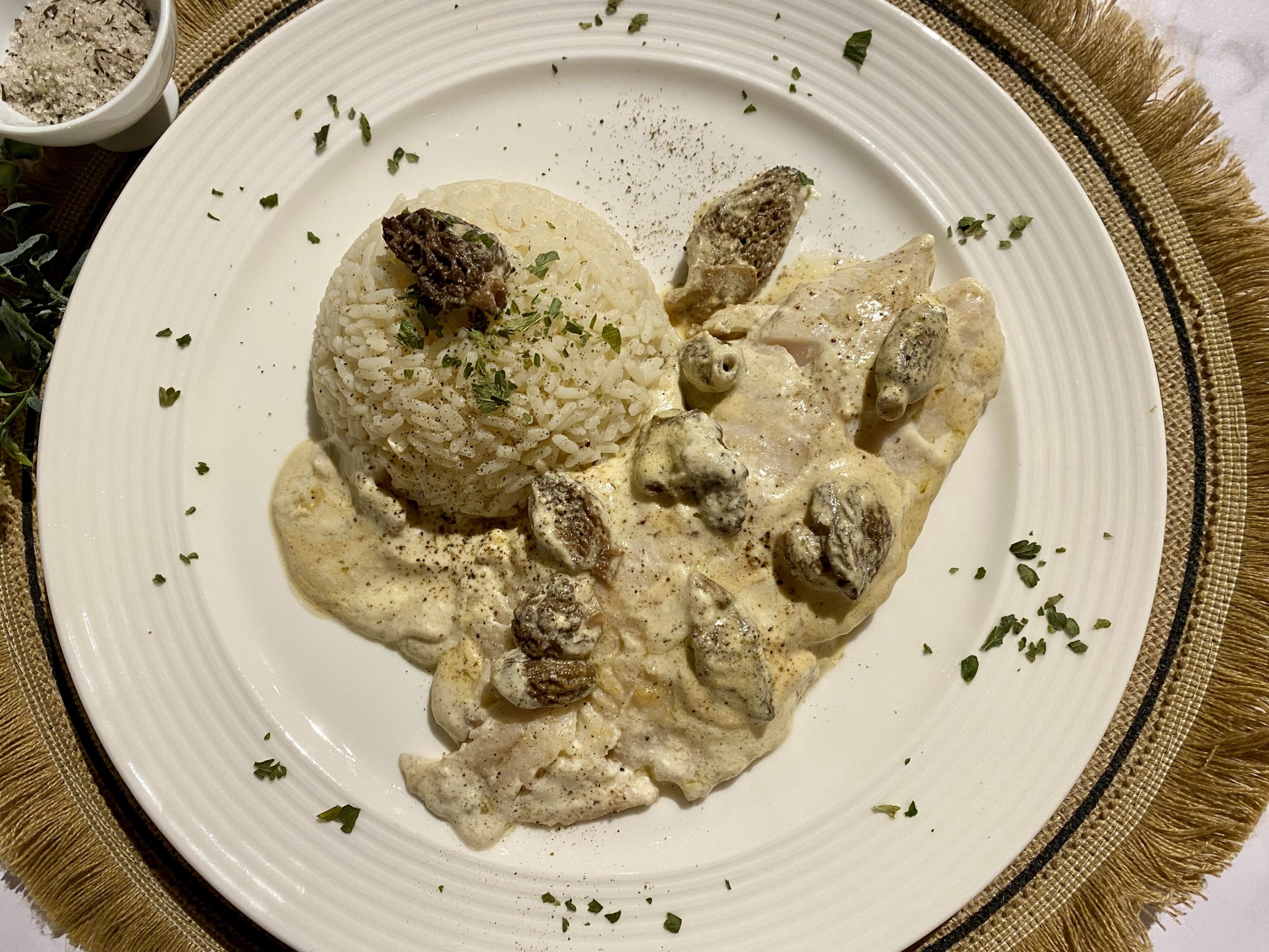 Filets de dorade, sauce aux morilles - Les Papilles de Karen