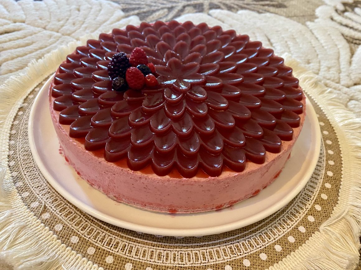Bavarois aux fruits rouges'