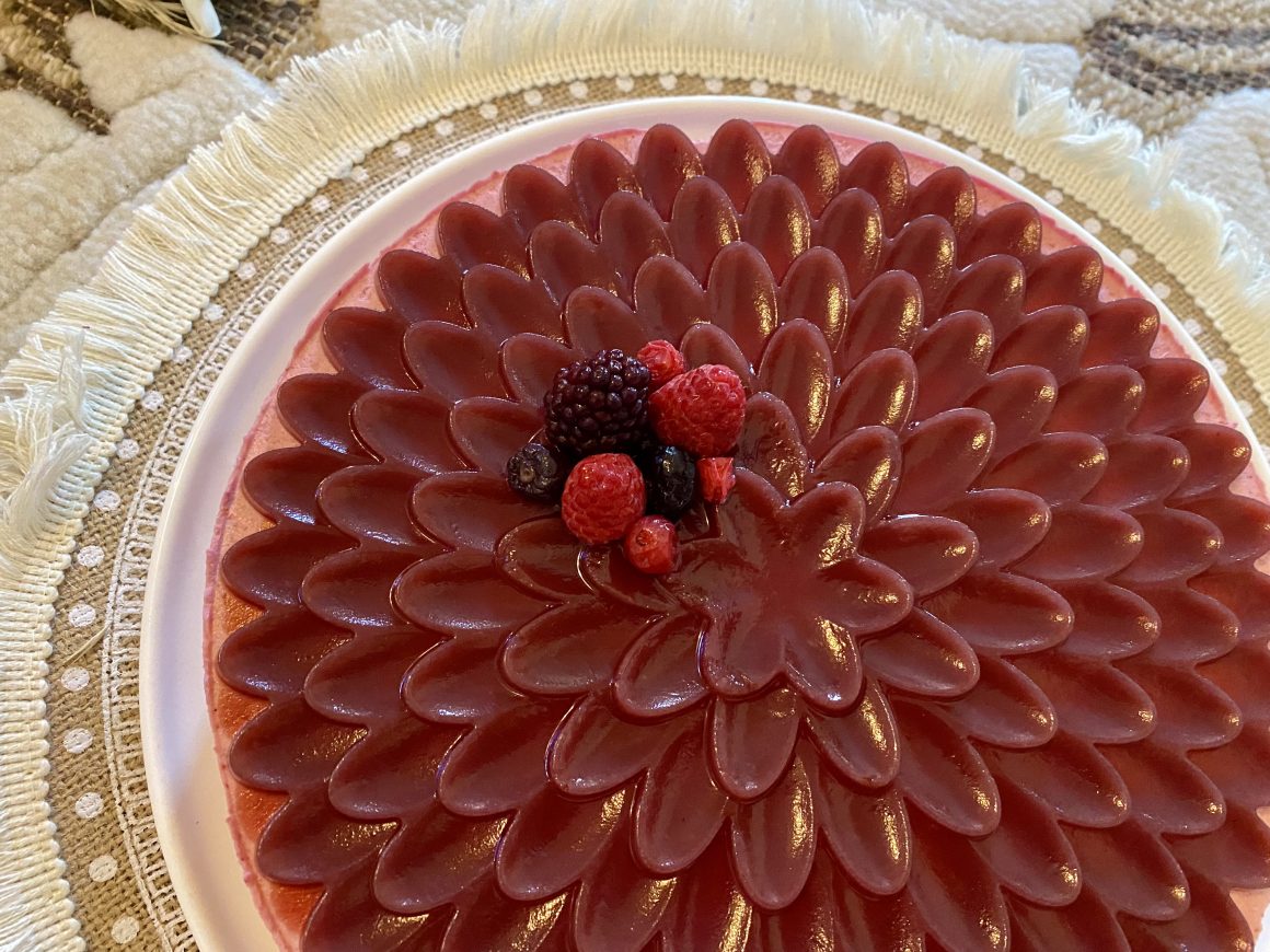 Bavarois aux fruits rouges''