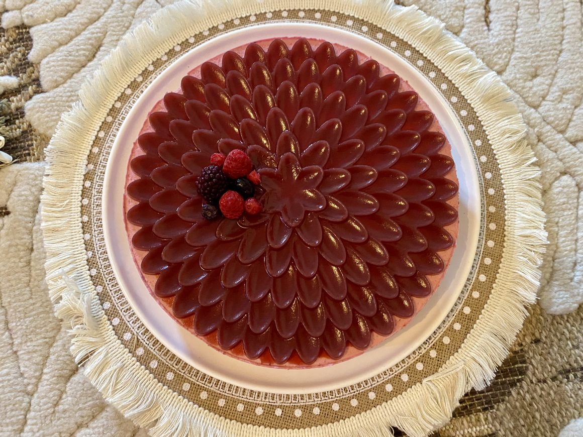 Bavarois aux fruits rouges'''